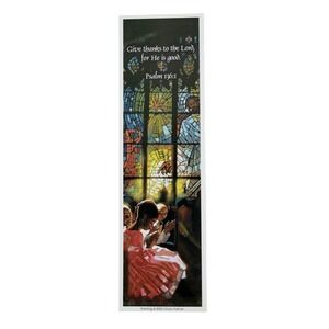 Vintage 2003 Charly Palmer Bookmark, Black Church, "4 Girls," Antioch #TCH-66478